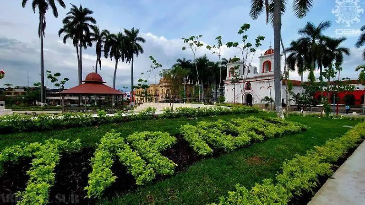 Parque Central Miguel Hidalgo en Tapachula Chiapas